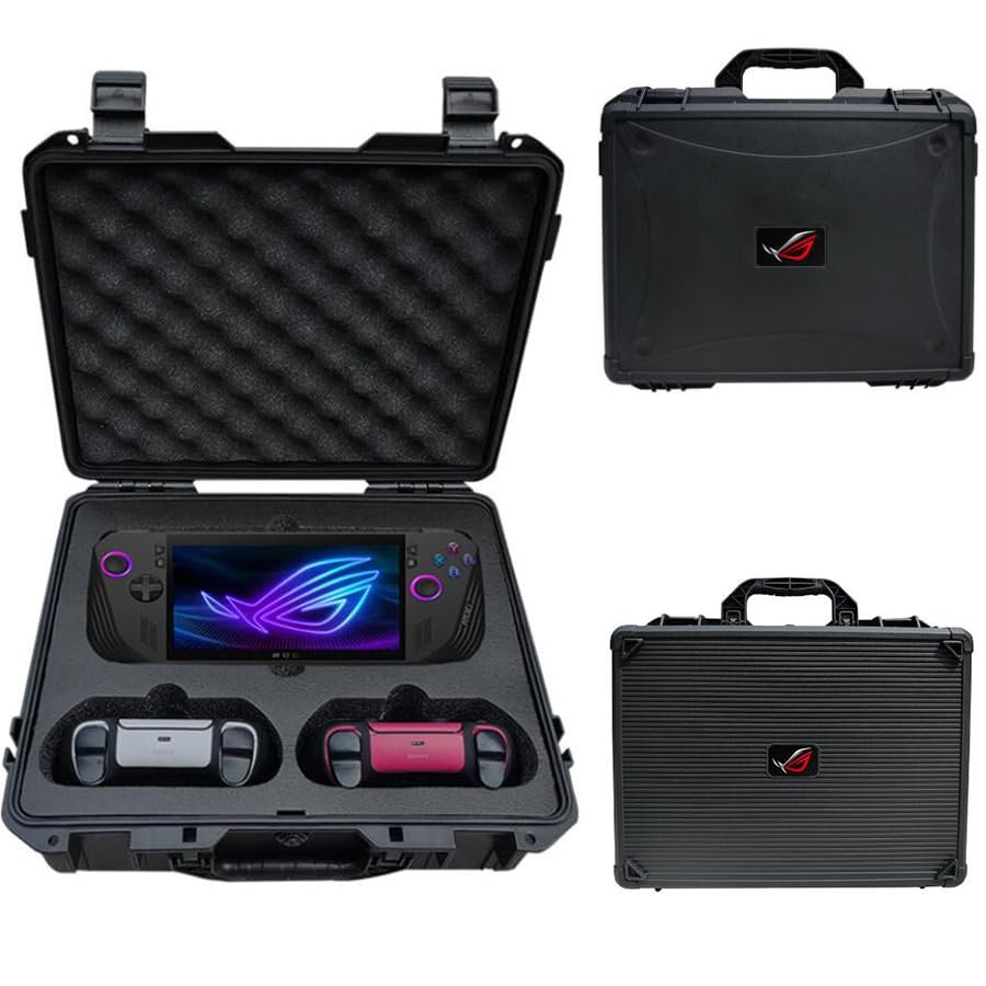 Coyktonty Waterproof Hard Case/Carrying Case for ROG Ally X, Stores 2 Handles at The Same time,Waterproof, Moisture-Proof, dust-Proof, Safety Protection