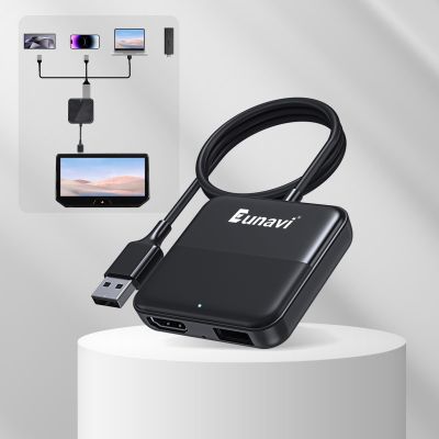 Eunavi Car TV Mate Car Streaming Device - HDMI to USB Converter for OEM CarPlay - Compatible with Fire TV Stick, SetTop Box, Switch, Computer, etc - Plug & Play