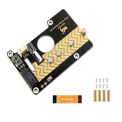 PCIe to M.2 Adapter Board Compatible with Raspberry Pi 5, PCIe to M.2 M Key Board Support 2280/2260 / 2242/2230 M.2 NVMe Solid State Drives, 8Gbps Data Rate, High-Speed Reading/Writing
