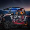 KEMIMOTO XP4 1000 Audio Roof Compatible with Polaris RZR XP4 1000 (2014-2023), 500W Lightweight UTV Stereo System, IP66 Waterproof Bluetooth, Multicolor Lights, Midnight Party Mode view 1