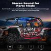 KEMIMOTO XP4 1000 Audio Roof Compatible with Polaris RZR XP4 1000 (2014-2023), 500W Lightweight UTV Stereo System, IP66 Waterproof Bluetooth, Multicolor Lights, Midnight Party Mode view 3