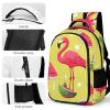 VTCTOASY Laptop Backpack for Men Women Lightweight Backpack Pink Flamingo And Watermelon Daypack Rucksack with Compartment Laptop Bag view 4
