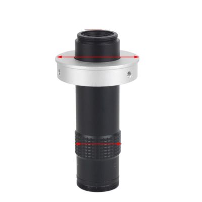 LIUZHENZHEN 130X Adjustable Magnification C Mount Zoom Lens for HDMI VGA USB Industrial Video Microscope Camera for Phone PCB Repair Solder(130X 50mm)