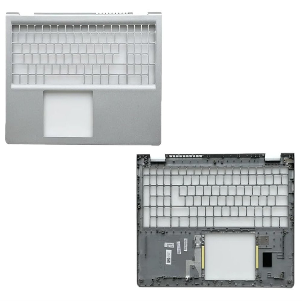 Nalitang New for Inspiron 15 3510 3511 3515 3520 3521 LCD Back Cover 00DDM9D/00WPN8/ Front Bezel 09WC73/ Hinges/Palrmest (Silver N0 Type)