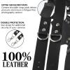 Bebaimis Camera Harness for 2 Cameras, Dual Shoulder Leather Camera Strap,Double Camera Harness for for Photographers,Camera Straps for DSLR/SLR Quick Release,Padded Straps,Black view 3