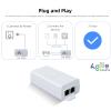Gigabit PoE+ Injector 30W IEEE802.3at/af Compliant, Supplies PoE(15.4W) or PoE+(30W) Power Over Ethernet Distances Up to 328ft, PoE Injector Adapter for Camera/Access Point/IP Phones, AG-P200 view 3