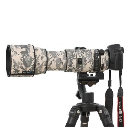 Rolanpro Waterproof Lens Cover for Sigma 150-600mm F5-6.3 DG OS HSM Sports Raincover Lens Protective Sleeve Case-#UCP Grey camo Waterproof