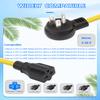 12AWG Right-Angle 15 Amp to 20 Amp Plug Adapter Cable, Heavy Duty Household AC Plug T Blade Power Extension Cord, for Nema 5-15P to 5-20R/ 6-15R/ 6-20R,15A 125V to 20A 250V Extension Cord, 1FT view 3