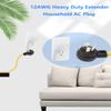 12AWG Right-Angle 15 Amp to 20 Amp Plug Adapter Cable, Heavy Duty Household AC Plug T Blade Power Extension Cord, for Nema 5-15P to 5-20R/ 6-15R/ 6-20R,15A 125V to 20A 250V Extension Cord, 1FT view 4