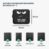 kwmobile Neoprene e-Reader Pouch Size 6,8-7" eReader - Universal eBook Sleeve Case with Zipper, Wrist Strap - White/Black view 2