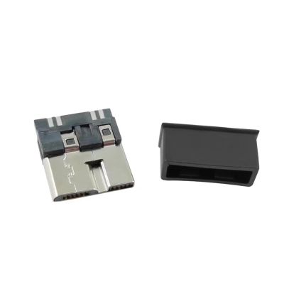 LSSSWM 500pcs Dust Cap for USB3.0 to Micro-B Mobile Hard Disk Dust Cover Micro B Data Cable Waterproof Plug(Black)