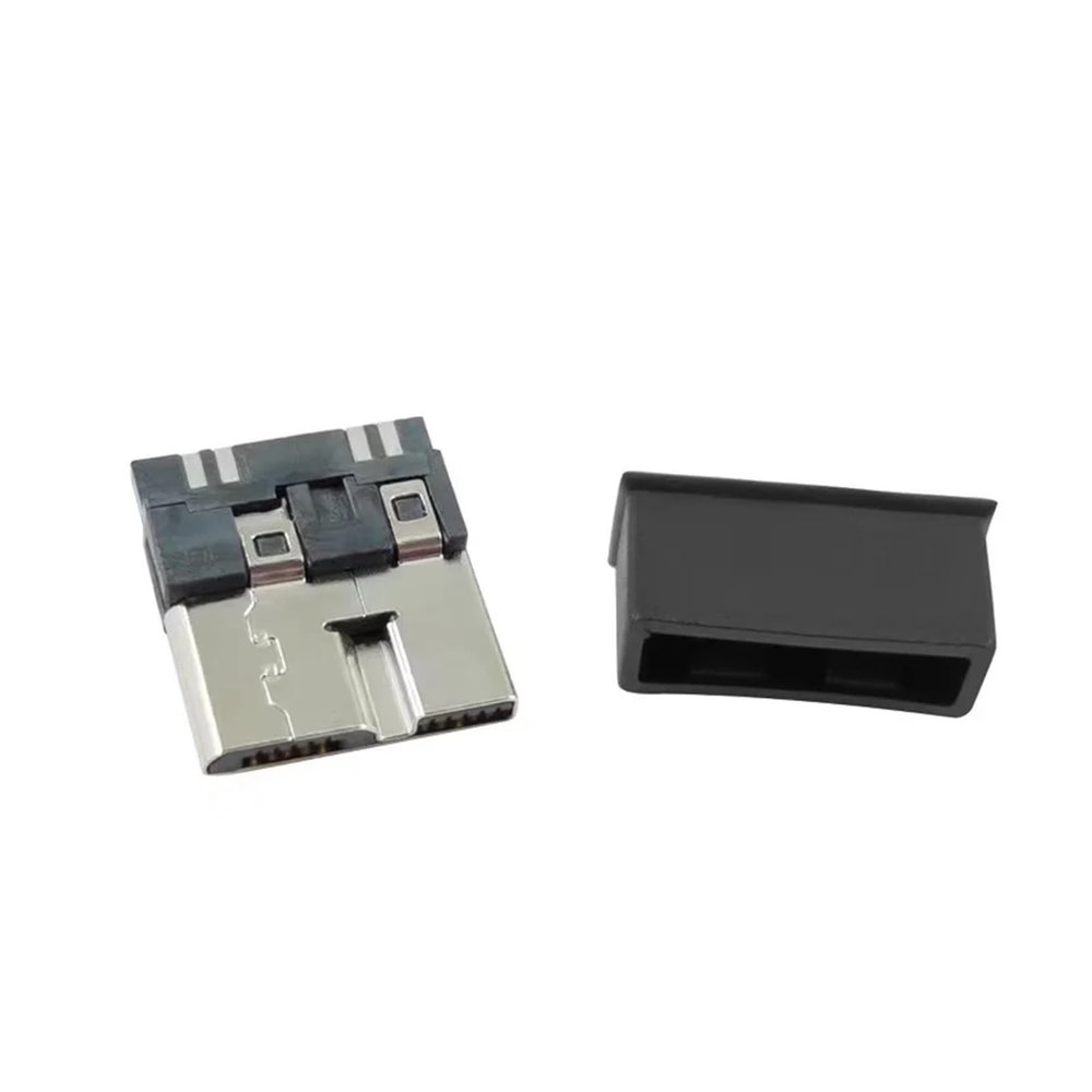 LSSSWM 500pcs Dust Cap for USB3.0 to Micro-B Mobile Hard Disk Dust Cover Micro B Data Cable Waterproof Plug(Black)