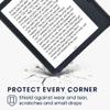 kwmobile eReader Case Compatible with Kobo Libra 2 Case - PU Leather Reading Device Protective Cover - Grey view 4