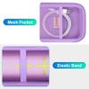 BOVKE Hard Carrying Case for Ultimate Ears MEGABOOM 4/3 Portable Waterproof Bluetooth Speaker, UE MEGABOOM 4 Travel Holder with Mesh Pocket for Charging Cables, Lilac view 4