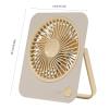 BLULILY USB Desk Fan Powerful Fan Quiet Cooling Fan Office Fan Bedroom Table Fan ABS Texture Suitable for Office Home Bedroom view 3