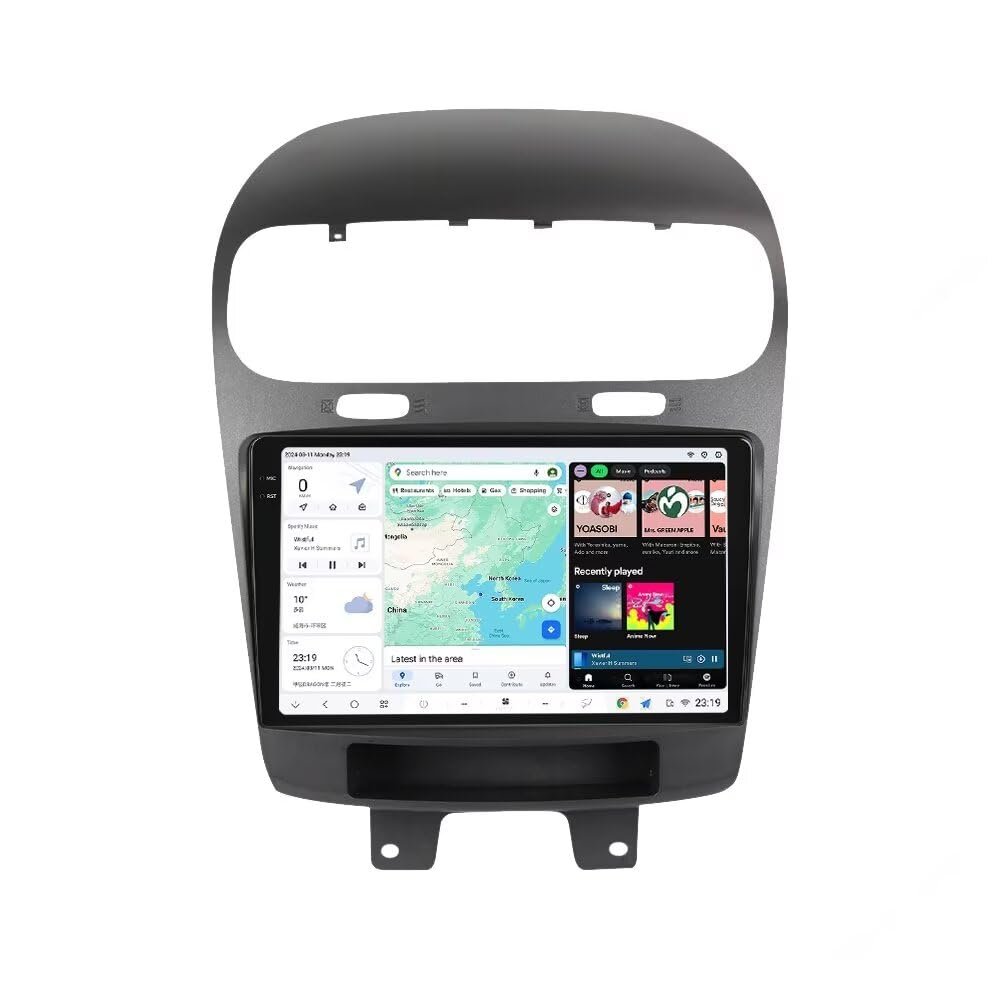 DUDUAUTO Android 13 Radio Stereo for Dodge Journey 2011-2019, Biorunn DUDU7 9.5 Inch 2K Dual Band GPS Wireless Car-Play Android Auto Navi Head Unit DSP AMP,8GB RAM 128GB ROM