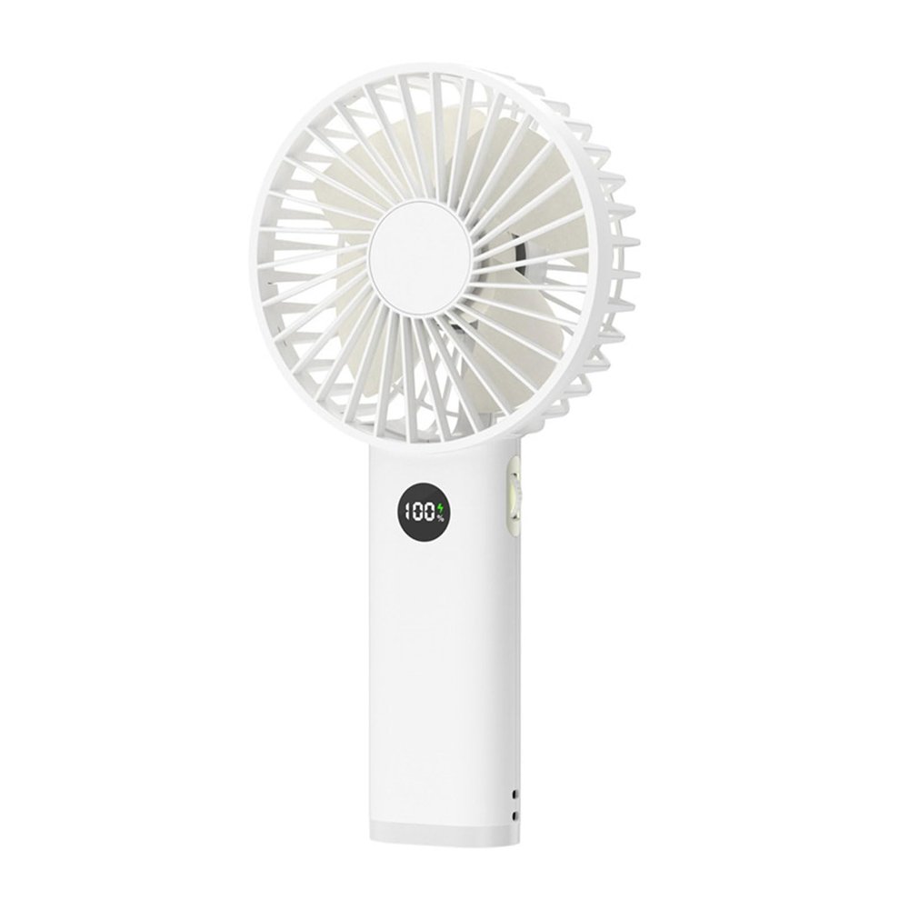 BLULILY USB Fan Digital Fan Handheld Fan Small Camping Fan Quiet Fan Air Cooling Fan Office Fan Suitable for Outdoor Use