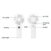 BLULILY USB Fan Digital Fan Handheld Fan Small Camping Fan Quiet Fan Air Cooling Fan Office Fan Suitable for Outdoor Use view 3