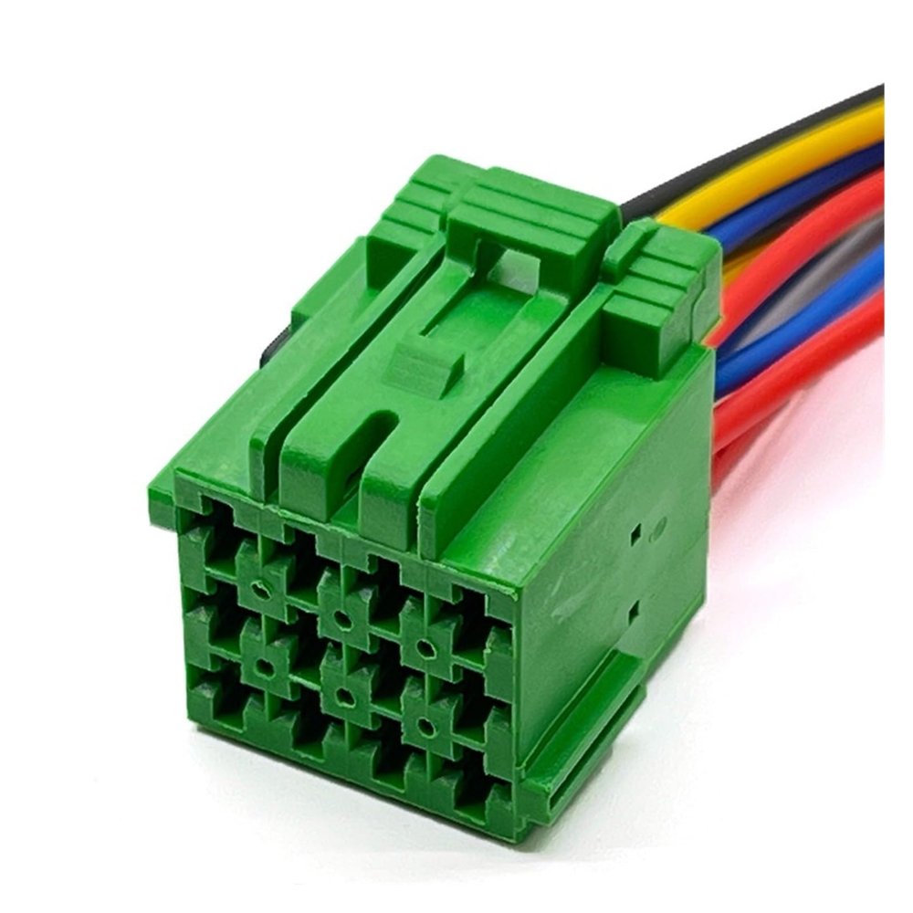 12 Pin Car CD Player Socket Wire Harness Automotive Electronic Connector With Cable 1-967622-1 1-967627-1(12Pin Female,1 Pc)