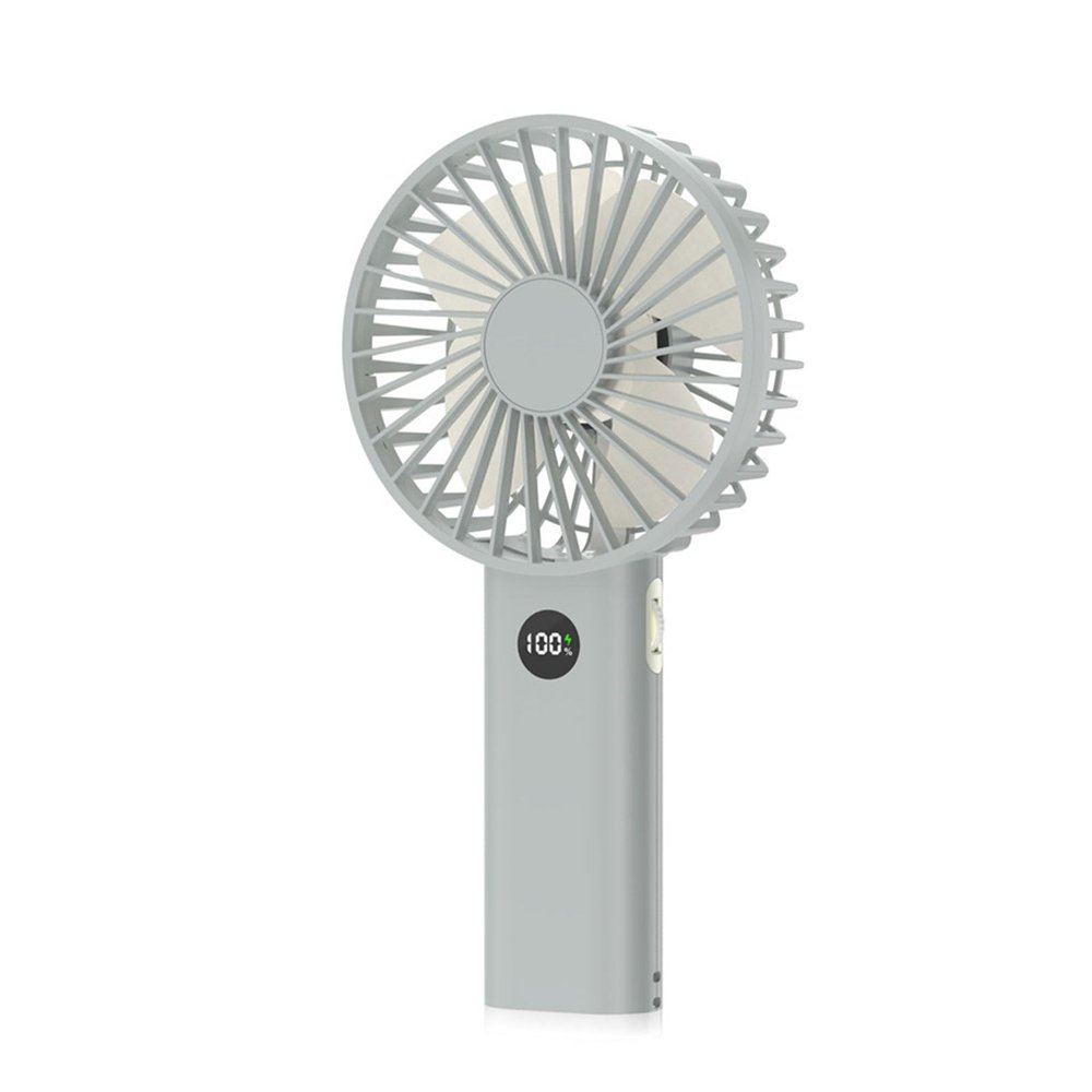 BLULILY USB Fan Digital Fan Handheld Fan Small Camping Fan Quiet Fan Air Cooling Fan Office Fan Suitable for Outdoor Use