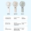 BLULILY USB Fan Digital Fan Handheld Fan Small Camping Fan Quiet Fan Air Cooling Fan Office Fan Suitable for Outdoor Use view 4