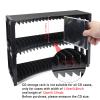 Alavisxf Stackable CD Storage Rack - 2 Pack ABS Organizer Holds 40 Slim CD Cases, Ideal for Home, Office, Music Room view 3