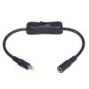 HOUNIIXIE DC5525/5521 Male to Female Adapter Cord Power On Off Switches Cable for Attendance Machine LED CCTV Security view 1