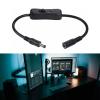 HOUNIIXIE DC5525/5521 Male to Female Adapter Cord Power On Off Switches Cable for Attendance Machine LED CCTV Security view 2