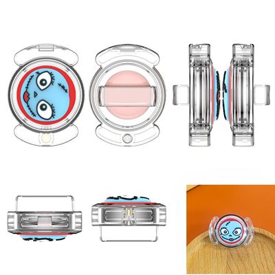 Loss Prevention Device Wear Shoelaces for Airtag PC Waterproof Case GPS Tracker for Children Shoes Shoestring Single Beam Patch (Transparent Sally (Q95C))
