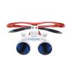 2.5420mm Loupe Optical Glasses Magnifier Glasses with 5W LED Headlight Lamp + Aluminum Box (Red) view 4