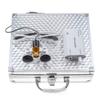 2.5420mm Loupe Optical Glasses Magnifier Glasses with 5W LED Headlight Lamp + Aluminum Box (Silver) view 1