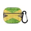 Jamaican Flag Compatible with Airpods 3 Case Cover,Case for AirPods 3rd Generation Case with Keychain Hard Shell Shockproof view 1