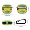 Jamaican Flag Compatible with Airpods 3 Case Cover,Case for AirPods 3rd Generation Case with Keychain Hard Shell Shockproof view 2