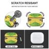 Jamaican Flag Compatible with Airpods 3 Case Cover,Case for AirPods 3rd Generation Case with Keychain Hard Shell Shockproof view 3