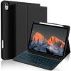 kenke for iPad 11/10th Gen Case with Keyboard 11/10.9 inch 2025 A16/2022, Detachable Wireless Bluetooth with Right Side Pencil Holder, Backlit Black Square Keycaps (Black) view 1