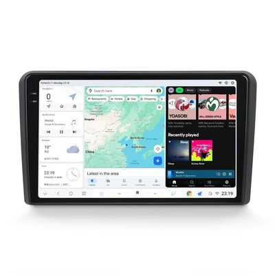 DUDUAUTO Android 13 Car Radio Stereo for Audi A3 2003-2012, Biorunn DUDU7 9.5 Inch 2K Dual Band GPS Wireless Car-Play Android Auto Navi Head Unit DSP AMP, 6GB RAM 64GB ROM