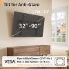 IWORKBOARD 55 65 75 85 inch Tilting TV Wall Mount for 32-90 '' TVs, Low Profile TV Mount Bracket, Safe Lock & Quick Release, Max VESA 600x400mm, 24 inch Studs,132 lbs, Fit Most 55+ 75+ 85+ 86 TVs view 4