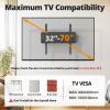 IWORKBOARD 50 55 65 inch Full Motion TV Wall Mount for 32-70 inch TV Bracket, Dual articulating Arms Mount, Tilt Swivel Extension Level, Max VESA 400x400mm, 16" Studs, 110 lbs,Fit Most 40 43 50+ TVs view 3
