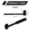 2pcs Vinyl Record Cleaning Brush & Stylus Cleaner, Carbon Fiber Turntable Stylus Cleaner Brush Anti-Static Stylus Brush Record Player Needle Brush for Record Turntable Needles Cleaning view 2
