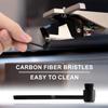 2pcs Vinyl Record Cleaning Brush & Stylus Cleaner, Carbon Fiber Turntable Stylus Cleaner Brush Anti-Static Stylus Brush Record Player Needle Brush for Record Turntable Needles Cleaning view 3