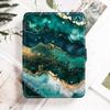 Case Cover for Kindle Voyage (2014 Released) - Case with Safe Magnetic Closure and Auto Sleep/Wake Function- Green Marble view 1