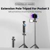OURHZTB Retractable Tripod Extension Rod for Osmo Pocket 3 Action Camera, Handheld Grip Selfie Stick Stand Accessories with Gimbal Base Holder view 2