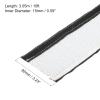 MECCANIXITY 1.5mm Heat Shroud Aluminized Sleeving 9/16" ID x 10FT Aluminum Metallic Fiberglass Heat Shroud for Fuel Lines Cables Electrical Wiring view 2