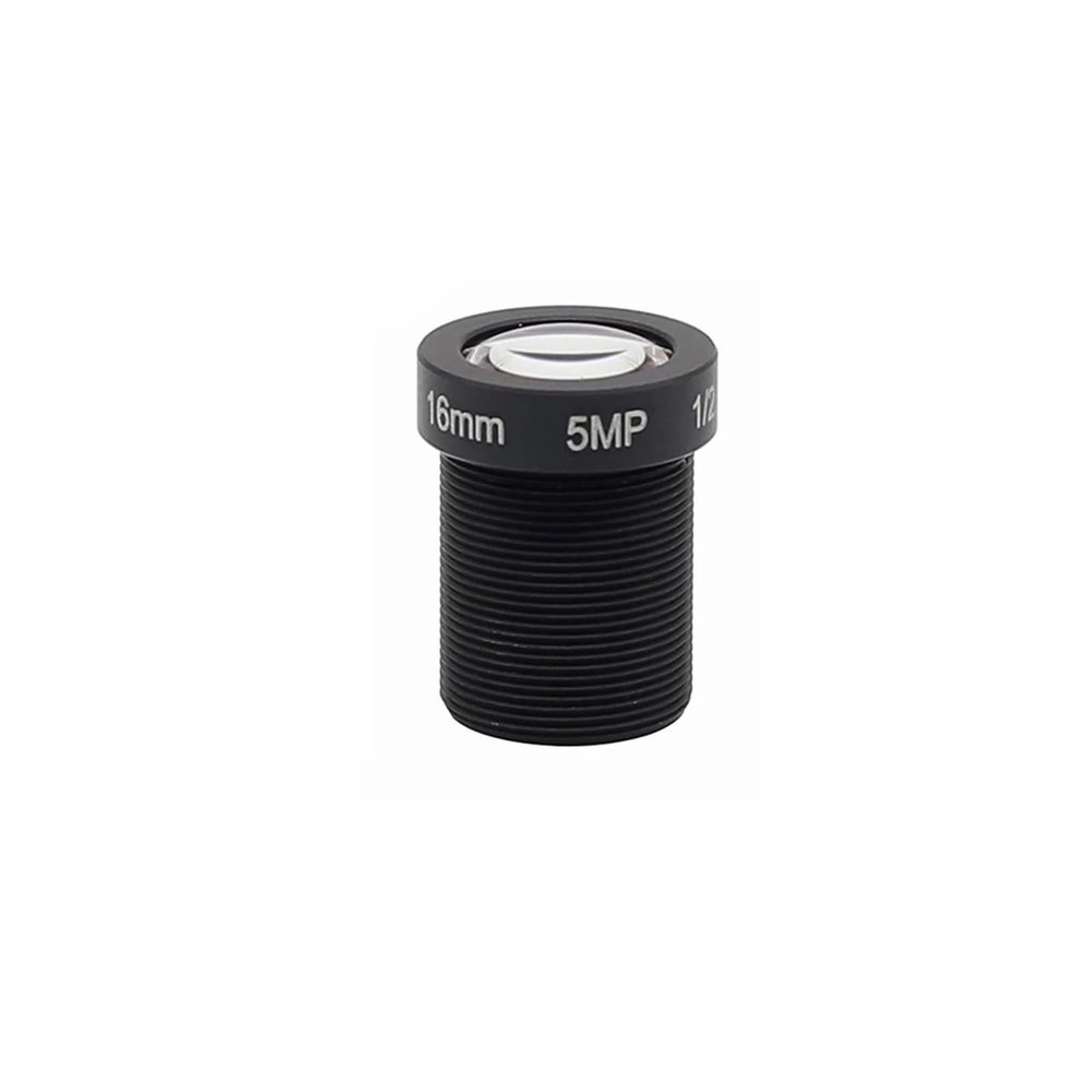 HD CCTV Camera Lens 5.0Megapixel 16mm M12 Mount F2.0 Fixed Iris Format 1/2.5" for IP Camera Cameras