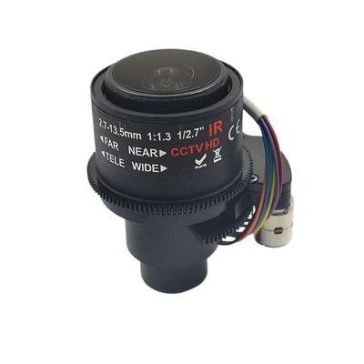 2MP 2.7-13.5mm Electric Varifocal CCTV Lens F1.3 1/2.7" Auto Zoom M14/D14 Mount IR Cut for IP/AHD Cameras - Lens for Clear and Detailed Surveillance Footage
