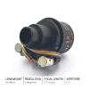2MP 2.7-13.5mm Electric Varifocal CCTV Lens F1.3 1/2.7" Auto Zoom M14/D14 Mount IR Cut for IP/AHD Cameras - Lens for Clear and Detailed Surveillance Footage view 3