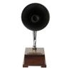 Decor Antique Gramophone Acoustic Speaker  Non-Electric Smartphone Amplifier & !Phone Dock Stand, Vintage Style in Black Finish (Black_Brown-1) view 3