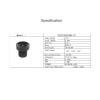 2.1mm M8 Lens 1/3 Inch 5MP F2.2 151 Degree with 650nm IR Filter Lenses for CCTV Camera Wide Angle 151 Degree view 3