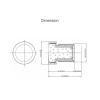 2.1mm M8 Lens 1/3 Inch 5MP F2.2 151 Degree with 650nm IR Filter Lenses for CCTV Camera Wide Angle 151 Degree view 4