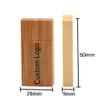 5pcs 128GB Wooden USB Flash Drive Custom Logo for Photography/Music Club, Customized Walnut Wood USB 2.0 Thumb Drives Memory Stick Wedding Gift, Personalized Logo Gift for Company/Chritmas(128, GB) view 2
